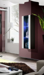 Vitrina Fly 21, juoda/balta