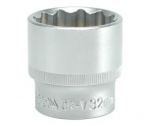 Dvylikakampė galvutė , 32 mm, 1/2', CrV