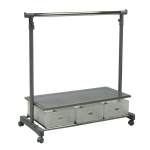 Drabužių kabykla Ford, pilka/juoda