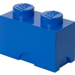 Lego "brick 2" laikymo dėžutė, mėlyna, stačiakampė