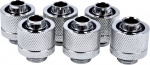 Alphacool Christmas tree connectors 1/4" - 16/10mm, 6 pcs Silver (17235)