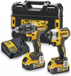 Įrankių rinkinys DeWalt DCK268P2T&nbsp;(DCD791 + DCF887) 18 V 2x5,0 Ah akum.