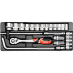 Galvučių rinkinys Yato 1/2" (YT-12671), 25 vnt.