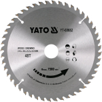 Yato diskinis pjūklas YT-60682, 216mm, 30mm, 48 dantys, 7500 aps/min, TCT, medienai, plastikui