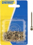 Cinkuotas medienos sraigtas 5.0x80mm, 15 vnt.