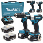 Makita Dlx2414aj: Akumuliatorinis suktuvas ir smūginis suktuvas