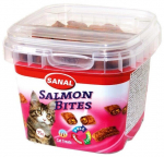 Suaugusių kačių pa&scaron;aro papildas su la&scaron;i&scaron;a SANAL Salmon Bites, 75 g