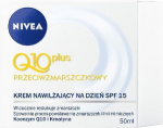 Dieninis veido kremas nuo rauk&scaron;lių normaliai odai Nivea Q10 Power SPF 15, 50 ml