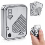 Magnetinis Fidget Slider - Metalo Kortų Žaislas Stresui Mal&scaron;inti