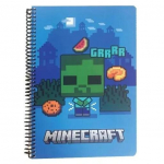 Minecraft Grrrr B5 spiralinis bloknotas 70 puslapių