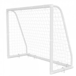 Futbolo vartų rinkinys 2,44x1,82 m baltas