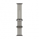 Apple Watch Translucent Grey Ocean Band Black Titanium Finish