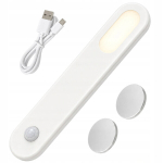 perf.ee LED &scaron;viestuvas su judesio jutikliu spintai, magnetinis, įkraunamas per USB, 1,5 W, baltas