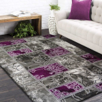 Kilimas pilkas/violetinis 160x220cm
