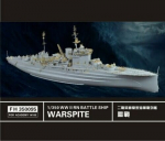 Klijuojamas Modelis Academy 14105 QUEEN ELIZABETH CLASS H.M.S. WARSPITE 1/350