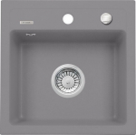 Deante granitinė virtuvinė plautuvė Deante Zorba ZQZ S103, Metallic grey