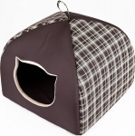 Guolis-būda Hobbydog Igloo R3, 49x49x40 cm, ruda