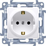 Kontakt Simon 10 Schuko vieno lizdo elektros lizdas su apsauga, baltas