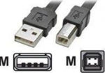 Kabel USB Roline Wtyczka prosta USB-A - 1.8 m Czarny