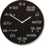 Matematikos laikrodis juodas DOVANŲ Dovana