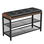 Prie&scaron;kambario suoliukas Songmics 48 cm, rudas/juodas