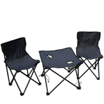 3-jų dalių lauko baldų komplektas Patio Camping, pilkas