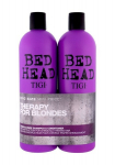 &Scaron;viesintų plaukų priežiūros rinkinys Tigi Bed Head Dumb Blonde: &scaron;ampūnas, 750 ml + balzamas, 750 ml