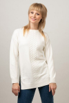 Megztinis moterims Maglia, baltas