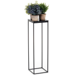 Modernus gėlių stovas BasicLoft, juodas, 80 cm