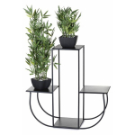 Modernus gėlių stovas Arka, juodas, 70 cm