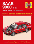 Saab 9000 (4-cyl) (85 - 98) Haynes Repair Manual 3rd Revised edition