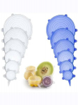 Electronics LV-463 silikoniniai dangteliai maisto produktų laikymui, 6 vnt