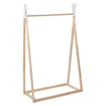 Vaikų spinta - 78 x 126 x 38 cm - Pu&scaron;is - Ruda 78 cm