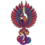 Medinė dėlionė Fantasy Puzzles Fenix, 130 d.