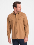Mar&scaron;kiniai vyrams Ombre Clothing 124366-7, smėlio spalvos