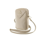 Telefono krep&scaron;ys - Guess - Zip Triangle 4G - Ekologinė oda - Aukso detalės - Unisex