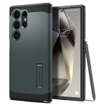 Spigen Tough Armor dėklas, skirtas Samsung Galaxy S24 Ultra abyss žalios spalvos