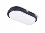 LED Torton 15W juoda - neutralios baltos (4000K) spalvos ovalus kanalinis &scaron;viestuvas IP65