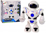 Interaktyvus &scaron;okantis robotas Lean Toys, baltas