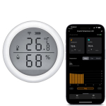 Tuya ZigBee LCD drėgmės temperatūros jutiklis, Biały