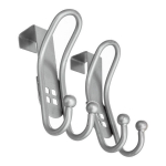 Kabliukai, 2 vnt., Durų pakaba plienas dvigubas 2 vnt.