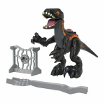 Dinozauras Indoraptor su priedais Fisher Price, juodas/oranžinis, 3 d.