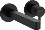 Hansgrohe Finoris 2-jų dalių praustuvo mai&scaron;ytuvas i&scaron; sienos. 165mm. matinis juodas 76051670