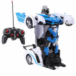 Robotas - policijos automobilis su nuotolinio valdymo pultu