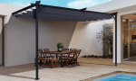 Pavėsinė Pergola SPRINT WALL 4x2.7, Anthracite/Grey, montuojama prie sienos
