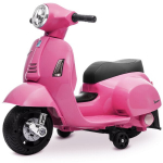 Vienvietis vaiki&scaron;kas elektrinis motoroleris Vespa, rožinis
