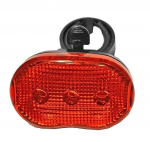 Galinė lempa Azimut Oval 3LED, raudona