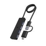 USB 3.0 Hub - ICY BOX - IB-HUB1424-C3 - 4 USB-A prievadai - Kompakti&scaron;kas dizainas - Būsenos LED