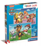 Dėlionės SuperKolor Paw Patrol Clementoni, 24800, 2x20 d.