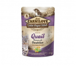 Carnilove Quail Dandelion Sterilized konservai sterilizuotoms katėms, 12x85 g